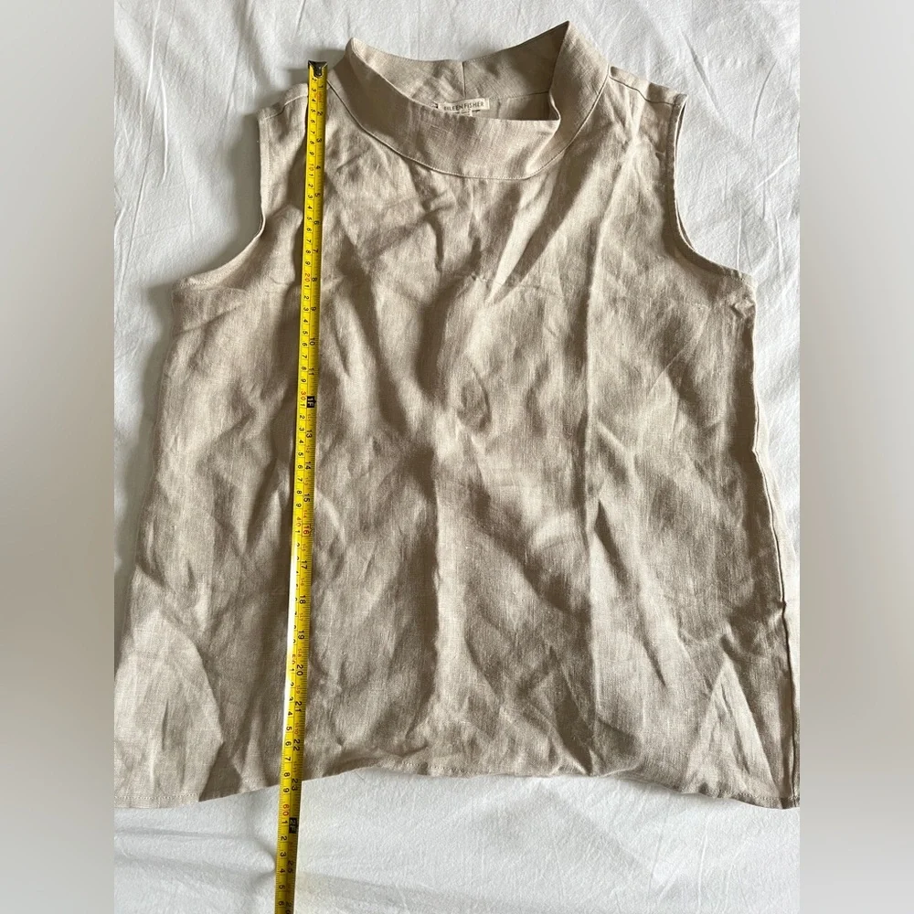 NWOT Elieen Fisher 100% Organic Linen Two Piece, top and pant - Picture 10 of 12